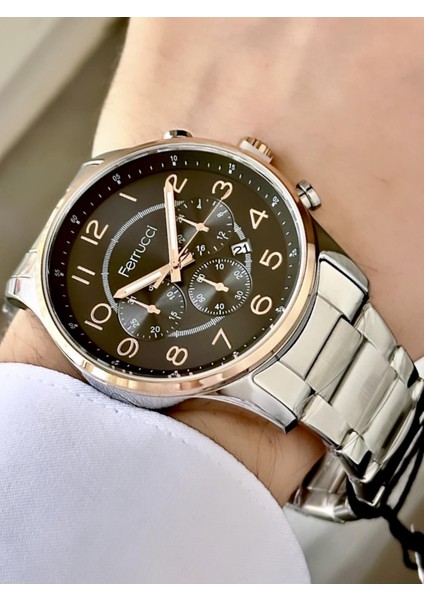 takvimli Erkek Metal Kordon Kol Saati