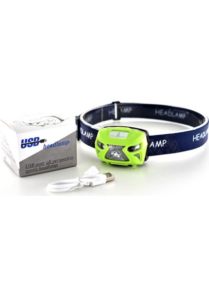 LED Farlar Indüksiyon Yem Işıkları Açık Havada Balık Tutma USB Şarjlı Farlar (Yurt Dışından)