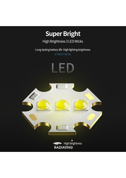 Taşınabilir Flaş Işıkları 1200 Mah Açık Su Geçirmez LED El Fenerleri USB Şarj Edilebilir Ev Acil Durum Lambası Cob Yan Işık ile Çalışma Işığı (Yurt Dışından)