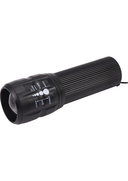 LED El Feneri 18650/AAA LED Torch Yüksek Şarj Edilebilir Yakınlaştırılabilir Fener Su Geçirmez Açık Bisiklet Avcılık Için (Yurt Dışından)