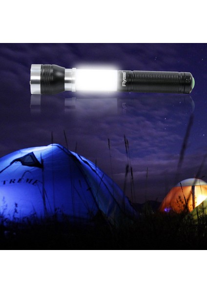 145G Çok Işlevli 3'ü 1 Arada LED El Feneri, Yan ve Yanıp Sönen Kırmızı LED (Yurt Dışından)