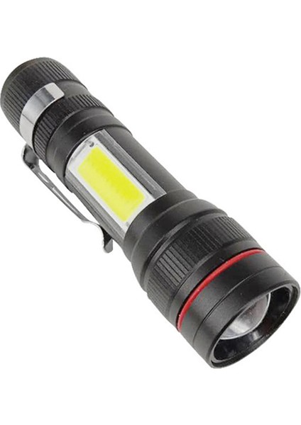 Aydınlatma Işığı El Feneri USB Şarj Edilebilir T6+Cob LED Torch Creek (Yurt Dışından)