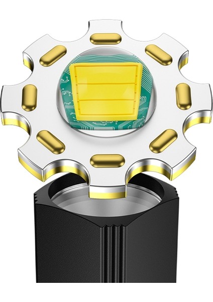 Mini Parlak El Feneri LED Alüminyum Alaşımlı Çok Fonksiyonlu USB Şarj Edilebilir Taşınabilir Dış Mekan Küçük El Feneri (Yurt Dışından)