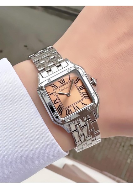 vintage Kare Minimal Kadın Kol Saati