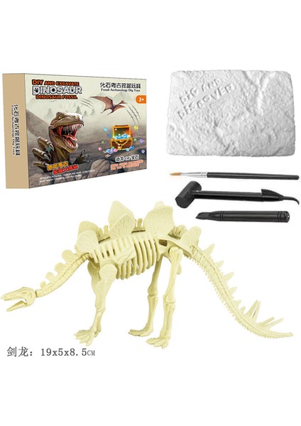 Arkeolojik Montaj ve Kazı Diy Dinozor Fosili Oyuncakları (Yurt Dışından)