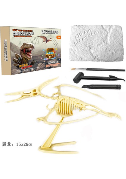 Arkeolojik Montaj ve Kazı Diy Dinozor Fosili Oyuncakları (Yurt Dışından)