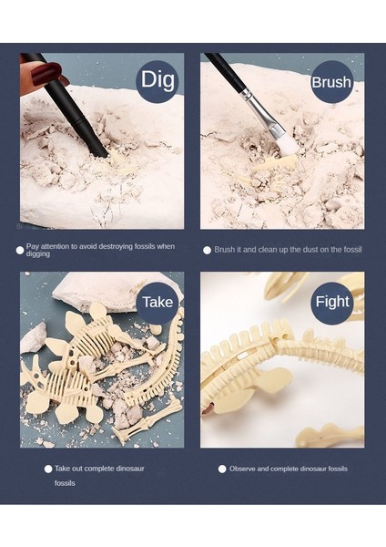 Arkeolojik Montaj ve Kazı Diy Dinozor Fosili Oyuncakları (Yurt Dışından) indirimleri