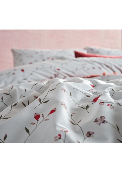 Ranforce Elegan Tek King Size Nevresim Takımı - Beyaz indirimleri