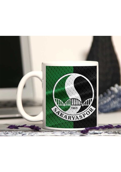 Sakaryaspor Logo Tasarımlı Porselen Kupa Bardak