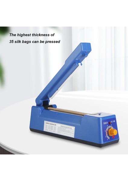 100MM Ambalaj Yapıştırma Makinesi Taşınabilir Isı Vakumlama Makinesi Ayarlanabilir Ev Vakumlu Gıda Sızdırmazlık Aracı 100MM Ab (Yurt Dışından)