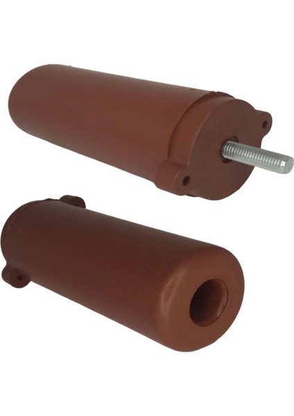 4 Adet Ayarlı Destek Ayağı 9.5 x 14.5cm Kahverengi Gizli Ayak M8 Civatalı Incediş Mobilya Kanepe Baza Koltuk