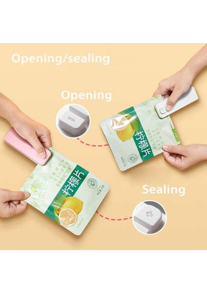 2 In 1 Mini Isı Mühürleyen Taşınabilir El Sızdırmazlık Vakum Makinesi USB Şarj Gıda Aperatif Plastik Saklama Torbası Mühürleyen Ambalaj Çantası Kahverengi (Yurt Dışından) fiyatları