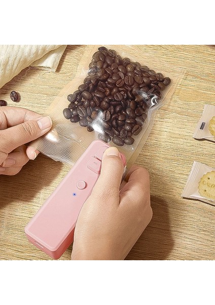 2 In 1 Mini Isı Mühürleyen Taşınabilir El Sızdırmazlık Vakum Makinesi USB Şarj Gıda Aperatif Plastik Saklama Torbası Mühürleyen Ambalaj Çantası Kahverengi (Yurt Dışından) indirimleri
