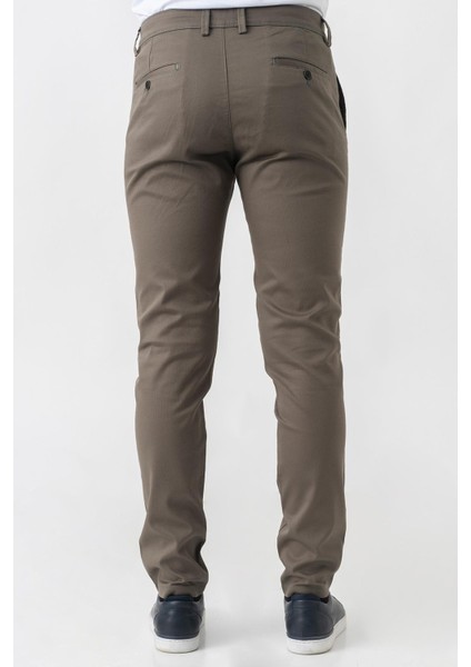 Adliswil P1011 Slim Fit Pamuklu Amasra Pantolon Haki fırsatları