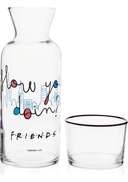 Friends Başucu Sürahisi - Şeffaf - 700 ml