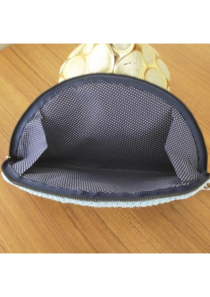 Mavi Yazlık Kadın Clucht Çanta, El Çantası, Makrome El Çantası indirimleri