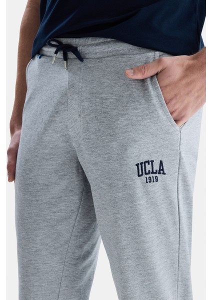 CONNOR Gri Erkek Lastikli Paça Nakış Detaylı Standard Fit Model Eşofman Altı fiyatları