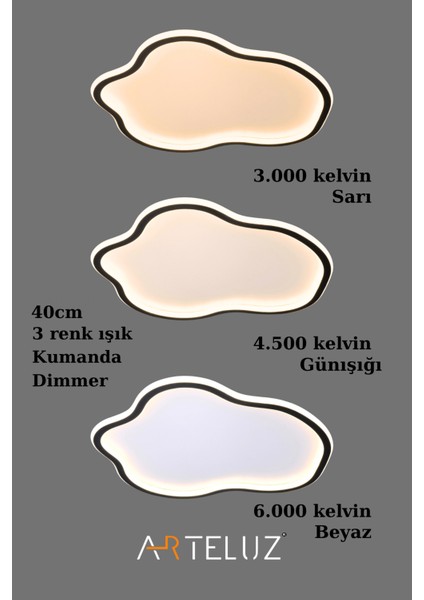Asimetrik Model Modern Plafonyer Avize (40 CM) modelleri