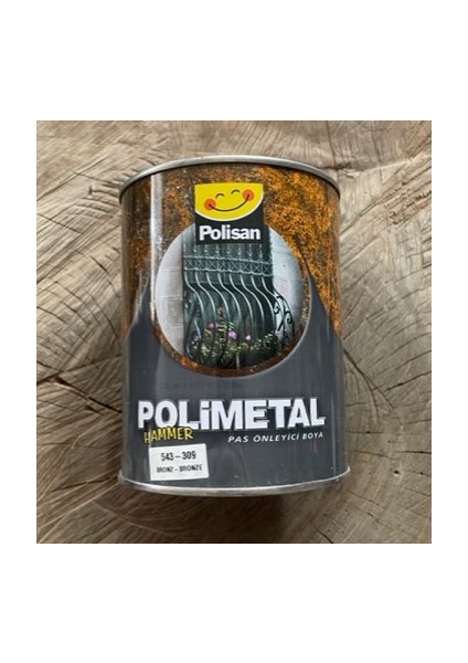 Polimetal Hammer Bronz Çelik Kapı Boyası Metal Ferforje Boyası
