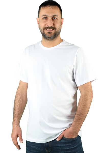 Erkek Koton Bisiklet Yaka Kısa Kollu Tişört modelleri