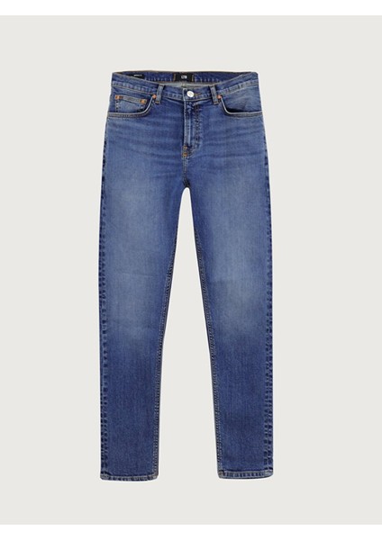 Erkek Smarty Y Dar Paça Orta Bel Jean Pantolon