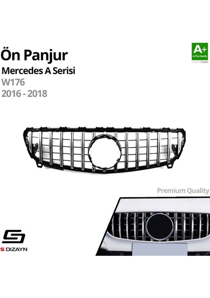 S-Dizayn Mercedes A-Class W176 Ön Panjur Krom Gtr Model 2016-2018 fiyatları