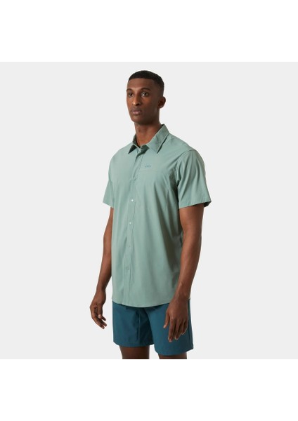 Helly Hansen Tofino Solen Short Sleeve Shirt Erkek Kısa Kollu Gömlek 63204-489 Yeşil