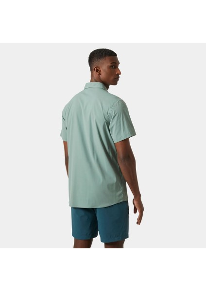 Helly Hansen Tofino Solen Short Sleeve Shirt Erkek Kısa Kollu Gömlek 63204-489 Yeşil