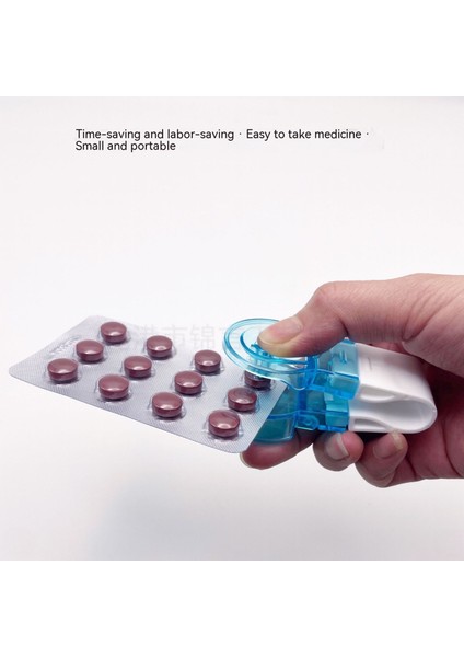 Kullanışlı Hap Kutusu Yaşlı Push Clear Taşınabilir Hap Alıcı (Yurt Dışından)