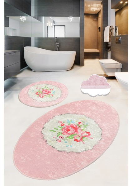 Rena Dijital 2 Li Set Banyo Halısı Djt