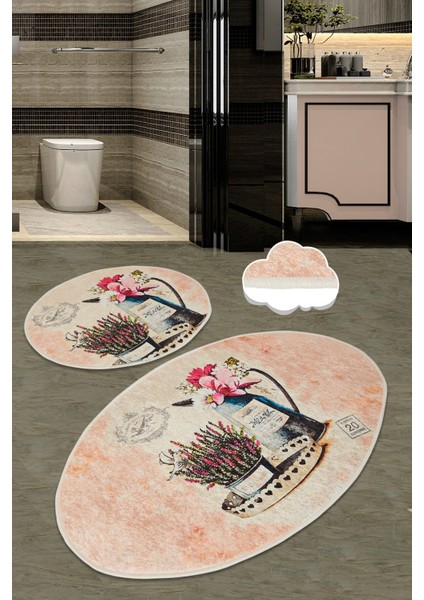 Monder Dijital 2 Li Set Banyo Halısı