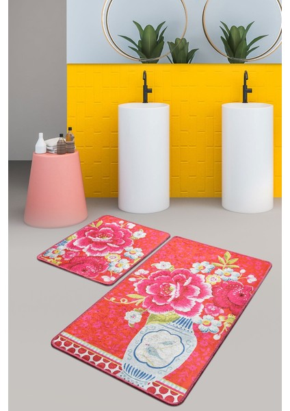 Vaso Blu Djt 2 Li Set Banyo Halısı