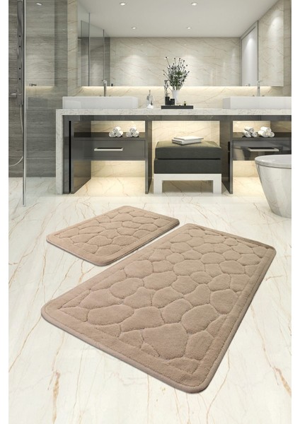 Lino Taş Cotton 2 Li Set Banyo Halısı