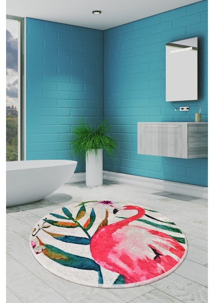 Flam Djt Çap 140 Cm Banyo Halısı, Paspas fırsatları