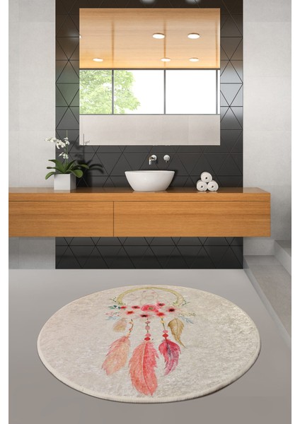 Rüya Djt Çap 100 Cm Banyo Halısı