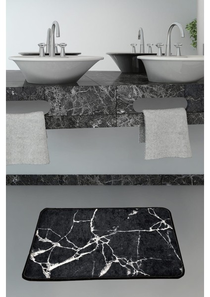 Marble Dijital 40X60 Cm Banyo Halısı Djt