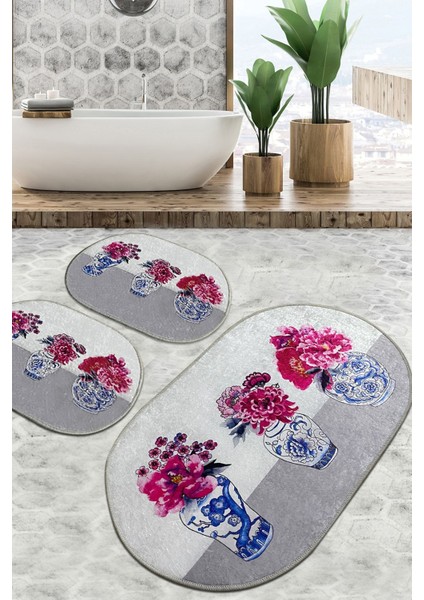 Joseph Banyo Halısı Djt 3 Lü Set