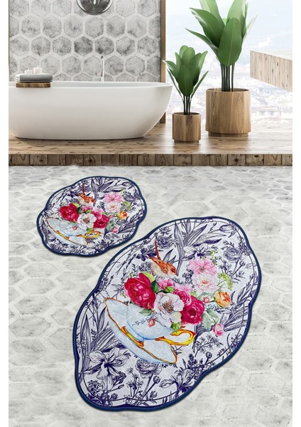 Birdie Lohal Banyo Halısı 2'li Set Djtbanyo