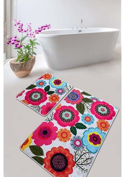 Chilai Home Galvın Djt 2 Lı Set Banyo Halısı, Paspas Seti