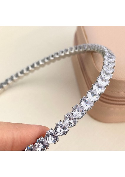 Choker Kolye Su Yolu Esnek Kelepçe Model Yüksek Kalite 316 L Çelik Silver 39 cm