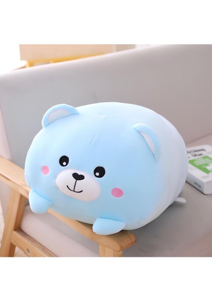 Mavi Ayıcık Hayvan Model Yastık Peluş Oyuncak 25-28CM Uyku Arkadaşı