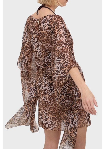 Leopar Relaxed Fit Büzgülü Kimono E4GK05WDW82 Bayan Kimono E4GK05 WDW82 P122 fiyatları