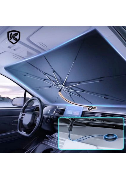 Araba Güneşliği Cam Şemsiye Araba Cam Panel Koruma Aksesuar Güneş Geçirmez Şemsiye