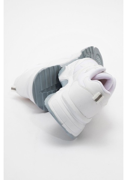 Bağcıklı Kadın Spor Ayakkabı Beyaz Beyaz fırsatları