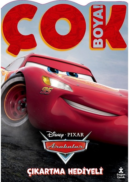 Disney Arabalar Çok Boya! Çıkartmalı Dev Boyama Kitabı