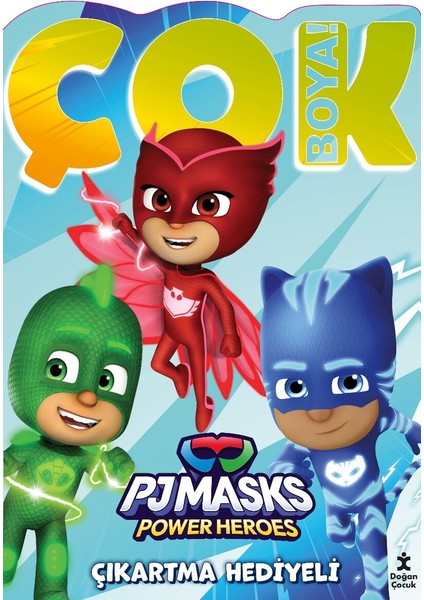 Pjmask Çok Boya! Çıkartmalı Dev Boyama Kitabı