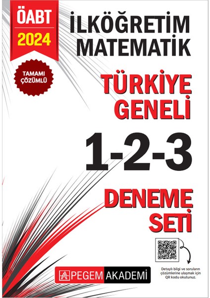 2024 KPSS ÖABT İlköğretim Matematik Tamamı Çözümlü Türkiye Geneli Deneme Seti