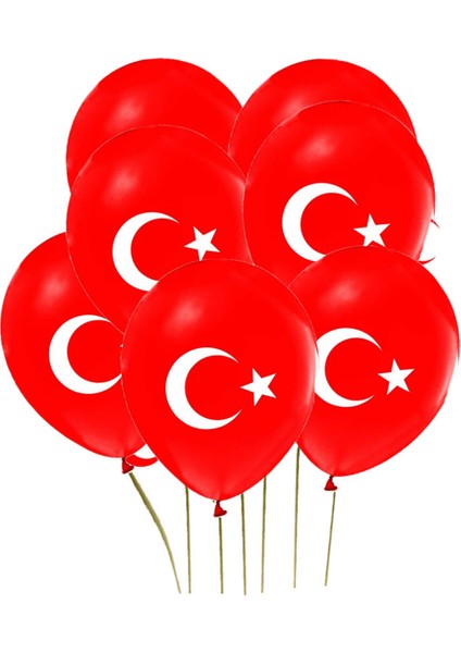 Türk Bayraklı Balon 25 Adet