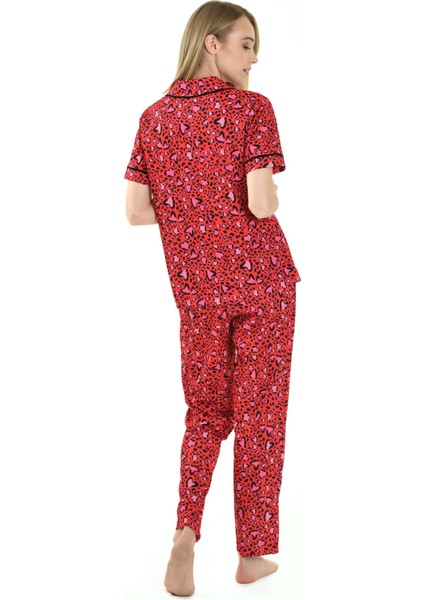 Kırmızı Desen Kadın Pijama fiyatları