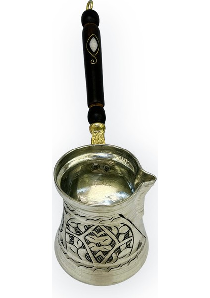 Paşa Işlemeli 6 Kişilik Kalaylı Bakır Cezve